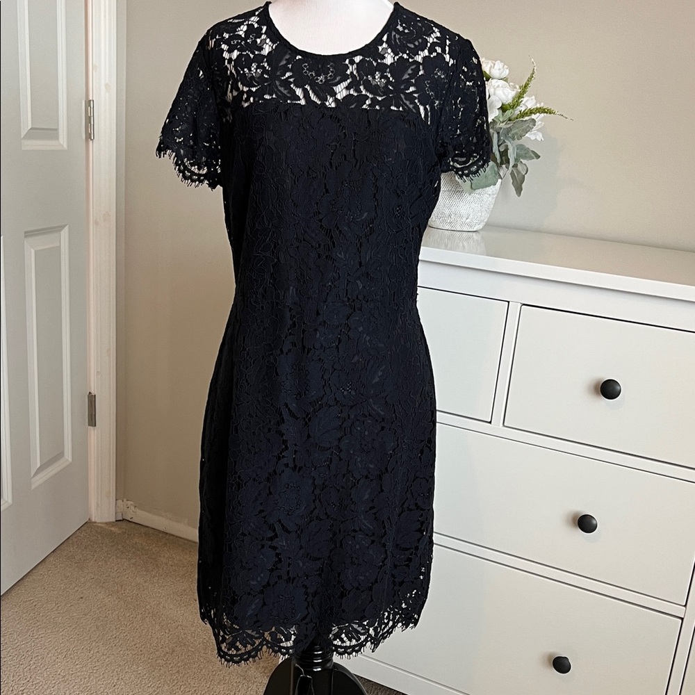 Banana Republic Black Lace Dress